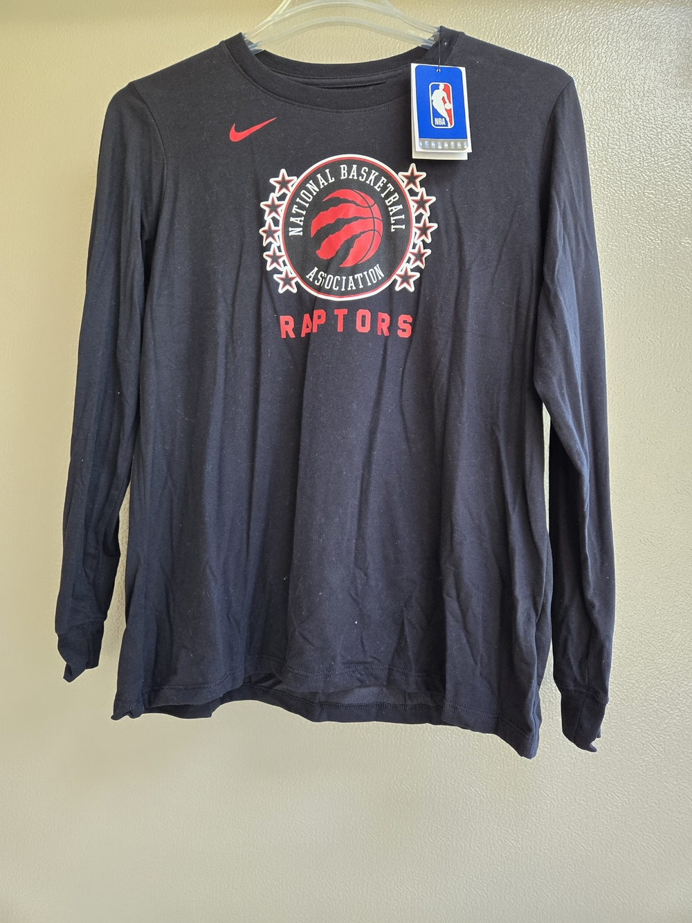 Nike NBA Toronto Raptors Black Long-Sleeve Women's Tee Size XL